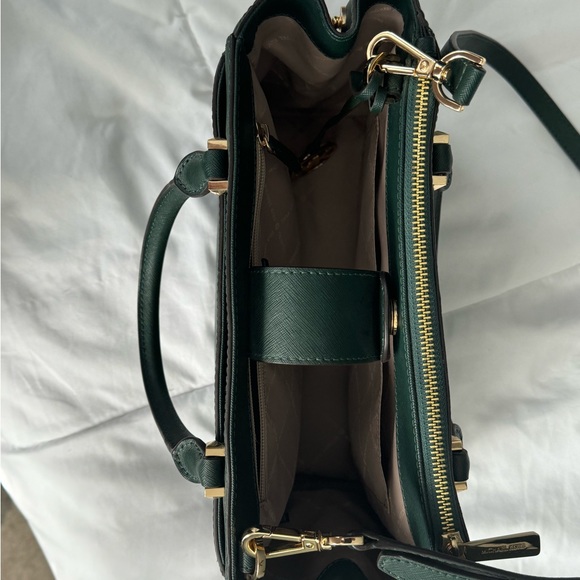 Dark Green Michael Kors purse - Picture 6 of 10